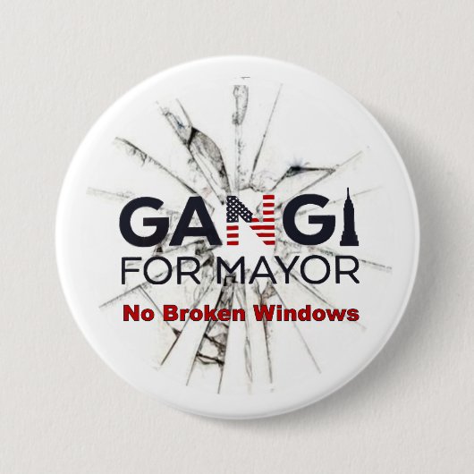 Robert Gangi für Bürgermeister Button (Vorderseite)