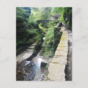 Robert h. treman Staat Park Bridge Postkarte