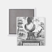 Robert Herrick , vom Künstler graviert Magnet (Vorderseite/Rückseite)