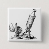 Robert Hookes Mikroskop Button (Vorderseite)
