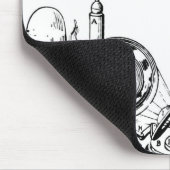 Robert Hookes Mikroskop Mousepad (Ecke)