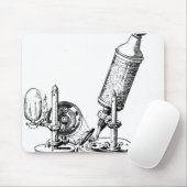 Robert Hookes Mikroskop Mousepad (Mit Mouse)