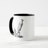 Robert Hookes Mikroskop Tasse (Vorderseite Links)