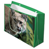 Robert J. Bobcat Große Geschenktüte (Vorderseite Schrägansicht)