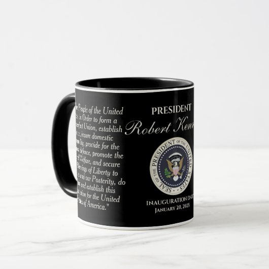Robert Kennedy Inauguration Day 20. Januar 2025 Tasse (Vorderseite Links)