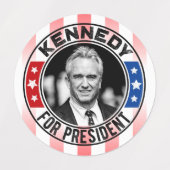 Robert Kennedy, Jr. for President 2024  Etiketten (Design 2)