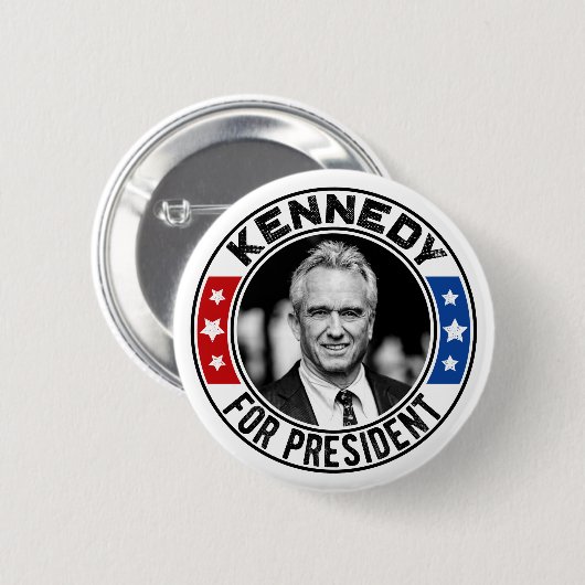 Robert Kennedy, Jr. für Präsident 2024 Button (Vorne & Hinten)