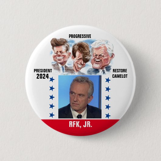 Robert Kennedy, Jr. für Präsident 2024 Button (Vorderseite)