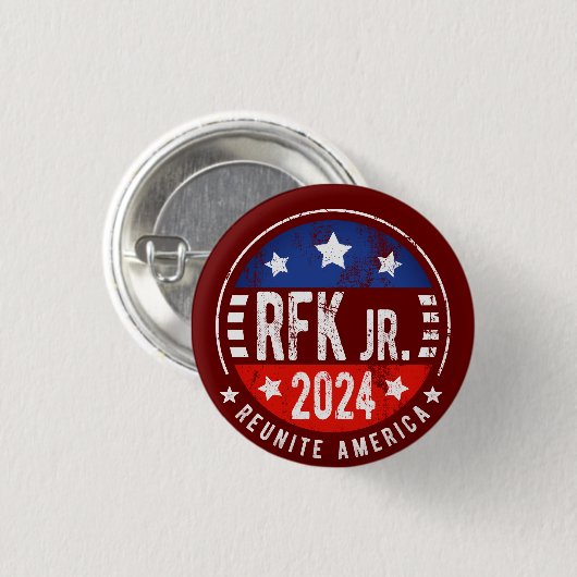 Robert Kennedy, Jr. für Präsident 2024 Button (Vorne & Hinten)