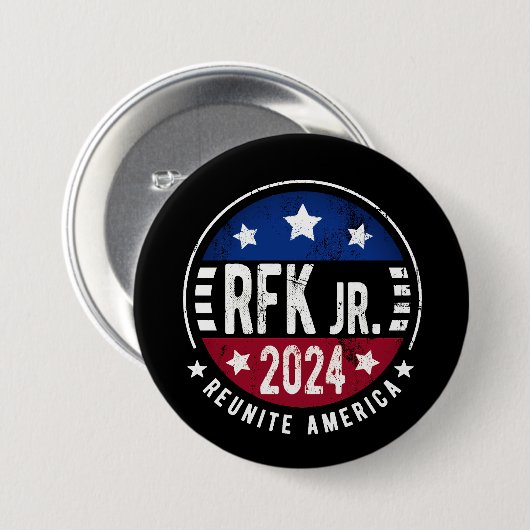 Robert Kennedy, Jr. für Präsident 2024 Button (Vorne & Hinten)