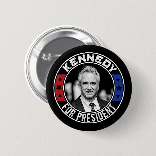 Robert Kennedy, Jr. für Präsident 2024 Button (Vorne & Hinten)