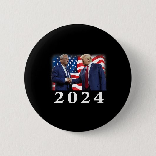 Robert Kennedy Jr. Rfk Jr. für Trump Unity Präside Button (Vorderseite)