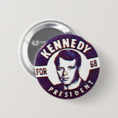 Robert Kennedy - Knopf Button (Vorne & Hinten)
