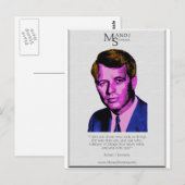 Robert Kennedy - Manoj Sharma Postkarte (Vorne/Hinten)