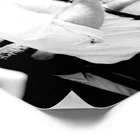 Robert Kennedy spricht vor einer Menschenmenge Poster (Ecke)