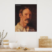 Robert Lewis Stevenson Zitat Poster (Küche)