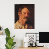 Robert Lewis Stevenson Zitat Poster (Heimbüro)