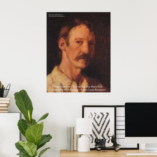 Robert Lewis Stevenson Zitat Poster (Heimbüro)