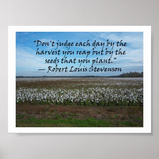 Robert Louis Stevenson-Don't Judge Jeden Tag... Poster (Vorne)