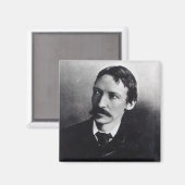 Robert Louis Stevenson Magnet (Vorderseite/Rückseite)