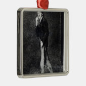 Robert Louis Stevenson Ornament Aus Metall (Rechts)