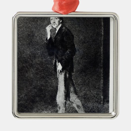Robert Louis Stevenson Ornament Aus Metall (Vorne)