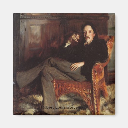 Robert Louis Stevenson Portrait Magnet (Vorne)