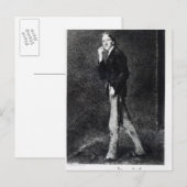 Robert Louis Stevenson Postkarte (Vorne/Hinten)