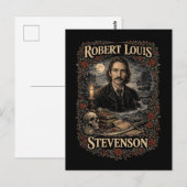 Robert Louis Stevenson Postkarte (Vorne/Hinten)