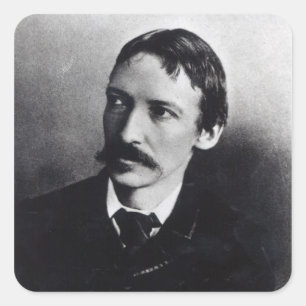 Robert Louis Stevenson Quadratischer Aufkleber