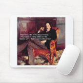 Robert Louis Stevenson & Quote CBD ist Goldenes Öl Mousepad (Mit Mouse)