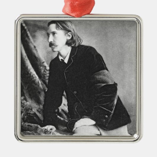 Robert Louis Stevenson Silbernes Ornament (Vorne)