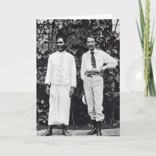 Robert Louis Stevenson und sein Freund Karte (Vorderseite)