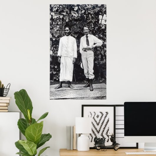 Robert Louis Stevenson und sein Freund Poster (Heimbüro)