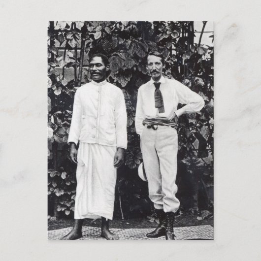 Robert Louis Stevenson und sein Freund Postkarte (Vorderseite)