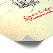 Robert Louis Stevensons Schatzinsel-Karte Poster (Ecke)