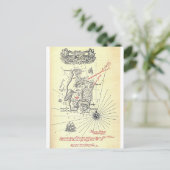 Robert Louis Stevensons Schatzinsel-Karte Postkarte (Stehend Vorderseite)