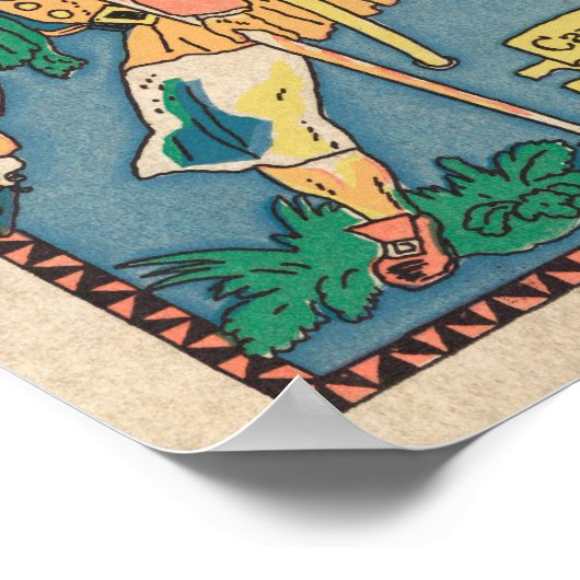 Robert Louis Stevenson's Treasure Island Poster (Ecke)