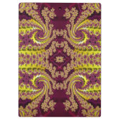 ROBERT ~ Maroon und Yellow Design Original Klemmbrett (Rückseite)