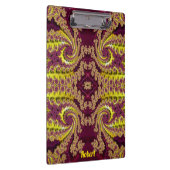 ROBERT ~ Maroon und Yellow Design Original Klemmbrett (Rechts)