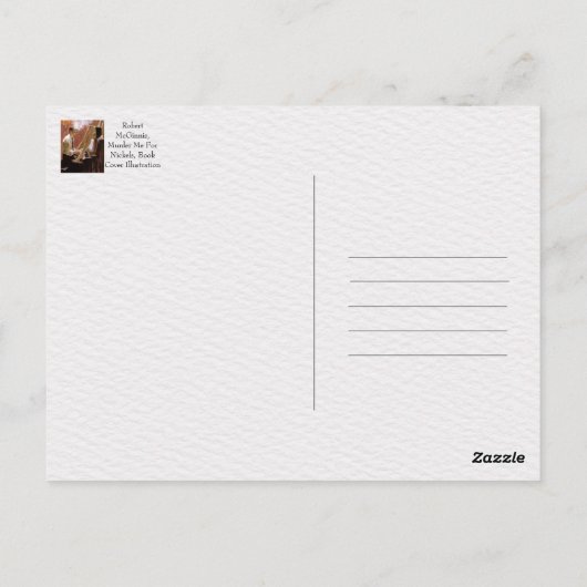 Robert McGinnis Murder Me for Nickels Book Cover Postkarte (Rückseite)