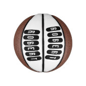 Robert Mens Name in Black n White, Mini Basketball (Vertikal)