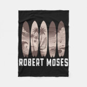 Robert Moses Surfboard Men Women Surfing  Fleecedecke (Vorderseite)