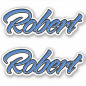 Robert Name blue Aufkleber Sticker Stickerset (Vorderseite)