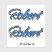 Robert Name blue Aufkleber Sticker Stickerset (Blatt)