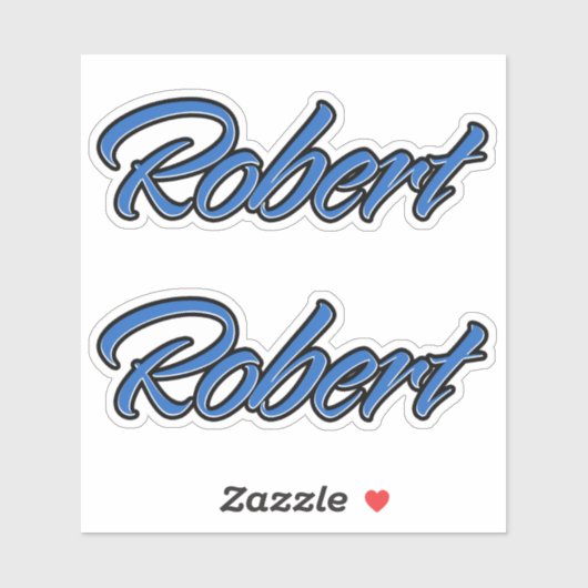 Robert Name blue Aufkleber Sticker Stickerset (Blatt)