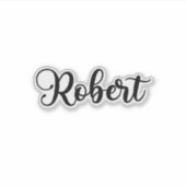 Robert Name - Handgeschriebene Kalligrafie Aufkleber (Vorderseite)