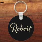 Robert Name Whitegold Button Schlüsselger Schlüsselanhänger (Vorderseite)