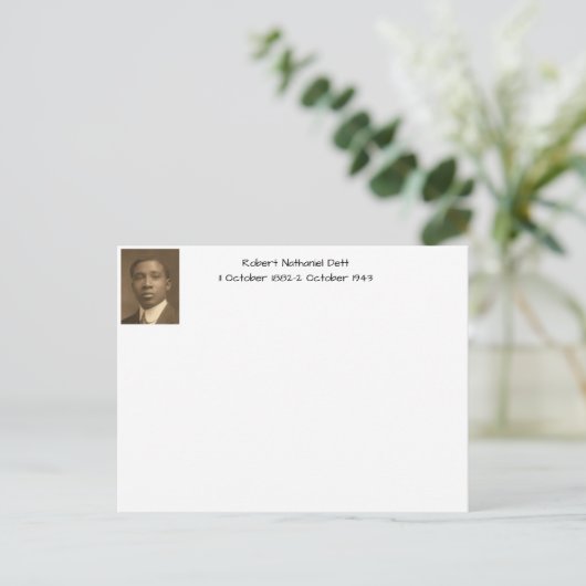 Robert Nathaniel Dett Postkarte (Stehend Vorderseite)