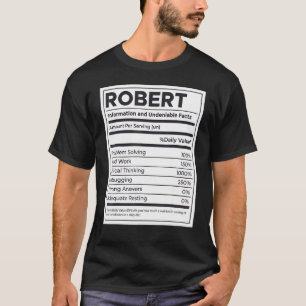 Robert Nutrition Information Problem lösen T-Shirt